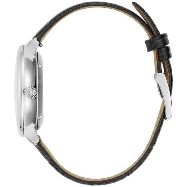 Mens Bulova Hudson Analog Black Strap Watch - 96B441