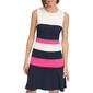 Womens Tommy Hilfiger Color Block Fit & Flare Scuba Dress - image 1