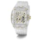 Mens Guess Clear Silicone Strap Automatic Watch - GW1073G2 - image 2