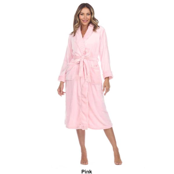 Womens White Mark Cozy Lounge Robe