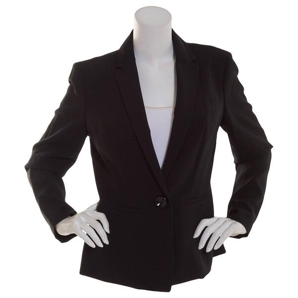 Womens Kasper One Button Seamed Suit Separates Jacket - image 
