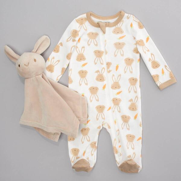 Baby Unisex &#40;NB-9M&#41; Baby Essentials&#40;R&#41; Easter Bunny Footie Pajamas - image 