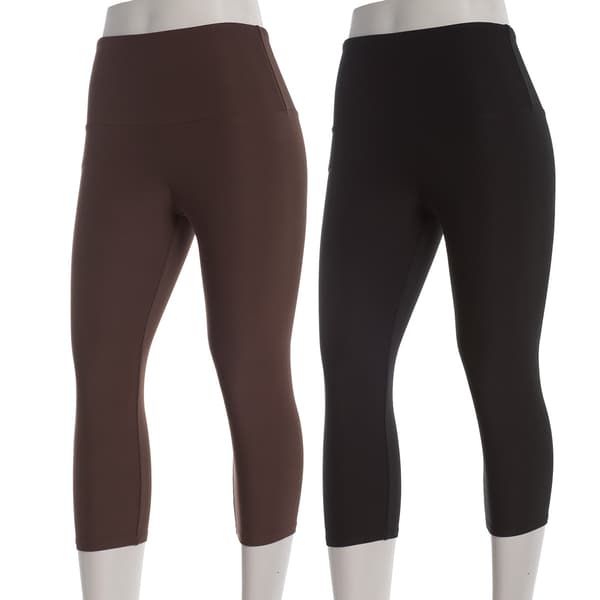 Womens New York Laundry 2 Pack Capri Leggings - image 
