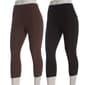 Womens New York Laundry 2 Pack Capri Leggings - image 1