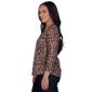 Womens Ruby Rd. Game of Luxe 3/4 Sleeve Cheetah Tee - image 4
