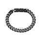 Mens Lynx Black Ion Plated Stainless Steel Curb Chain Bracelet - image 2