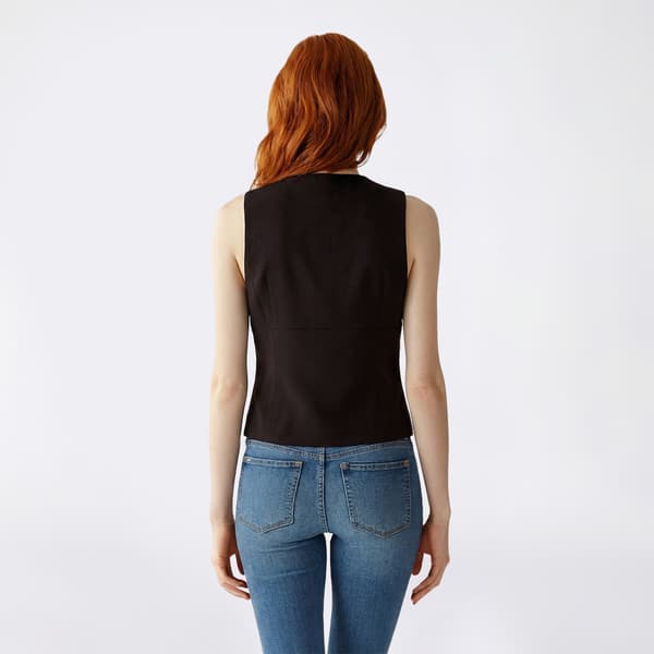 Juniors Love Tree Vertigo Notch Front Vest