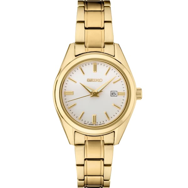 Womens Seiko Essentials Gold Stainless Steel Watch - SUR632 - image 