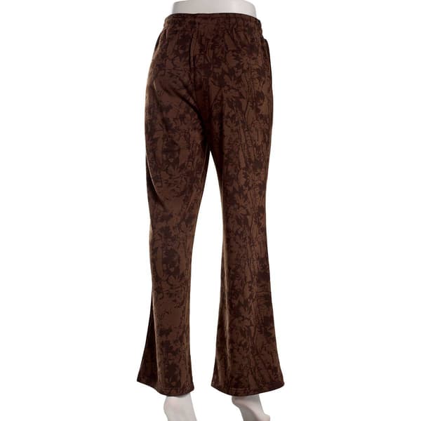 Juniors No Comment Allover Camo Fleece Sweatpants - Chestnut