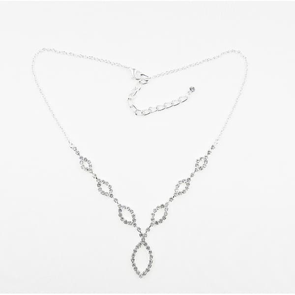 Rosa Rhinestones Crystal Rhinestone Graduate Y Necklace - image 