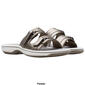 Womens Clarks&#174; Breeze Piper Warm Beige Slide Sandals - image 6