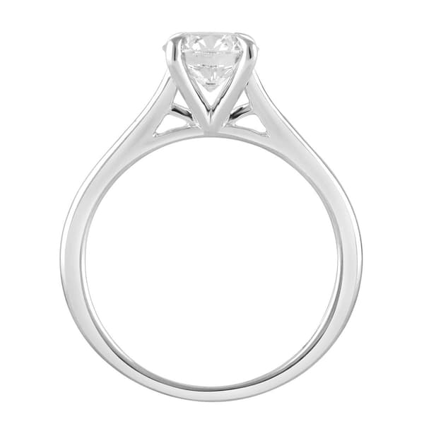 Nova Star&#174; Sterling Silver Solitaire Lab Grown Diamond Ring