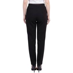 Petite NY Collection Pull-On Solid Ponte Slim Leg Pants