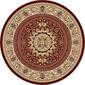 Tayse Sensation Jayden Red Round Area Rug - 5'3 - image 1
