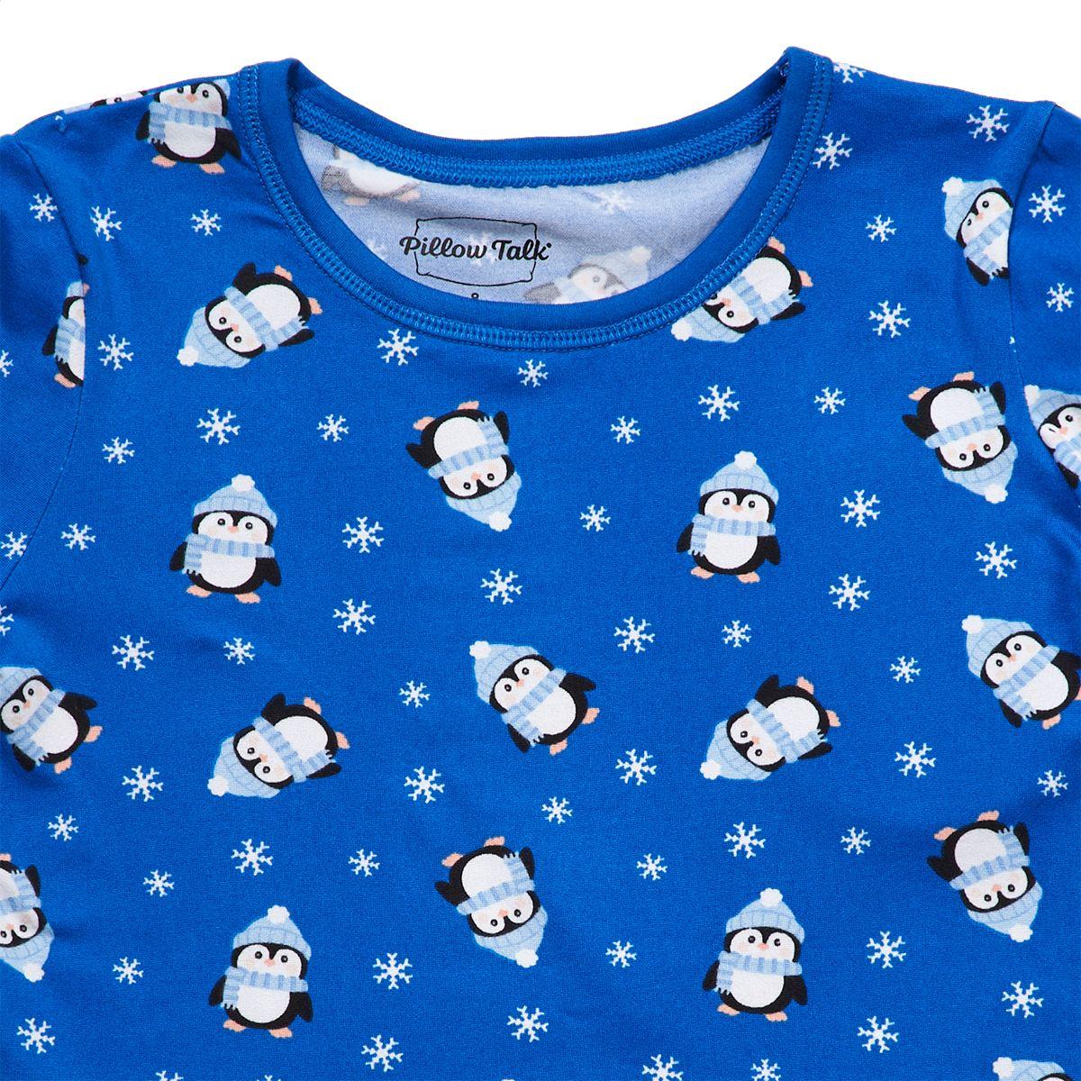 Toddlers Pillow Talk Long Sleeve Winter Penguin Pajama Set