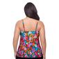 Plus Size American Beach Double Ruffle Flounce Tankini Swim Top - image 3