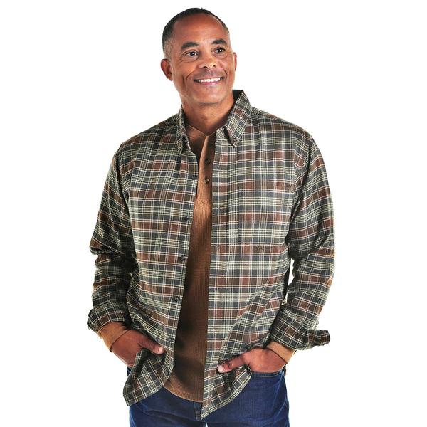 Mens Jackson Hole Flannel Shirt - Olive/Pecan - image 