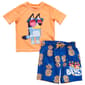 Toddler Boy 2pc. Short Sleeve Bluey Pineapple Swim Set - image 1