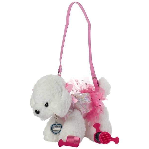Girls Poochie & Co.&#40;R&#41; Bibi Bichon w/ Sequin Star Tutu Plush Purse - image 