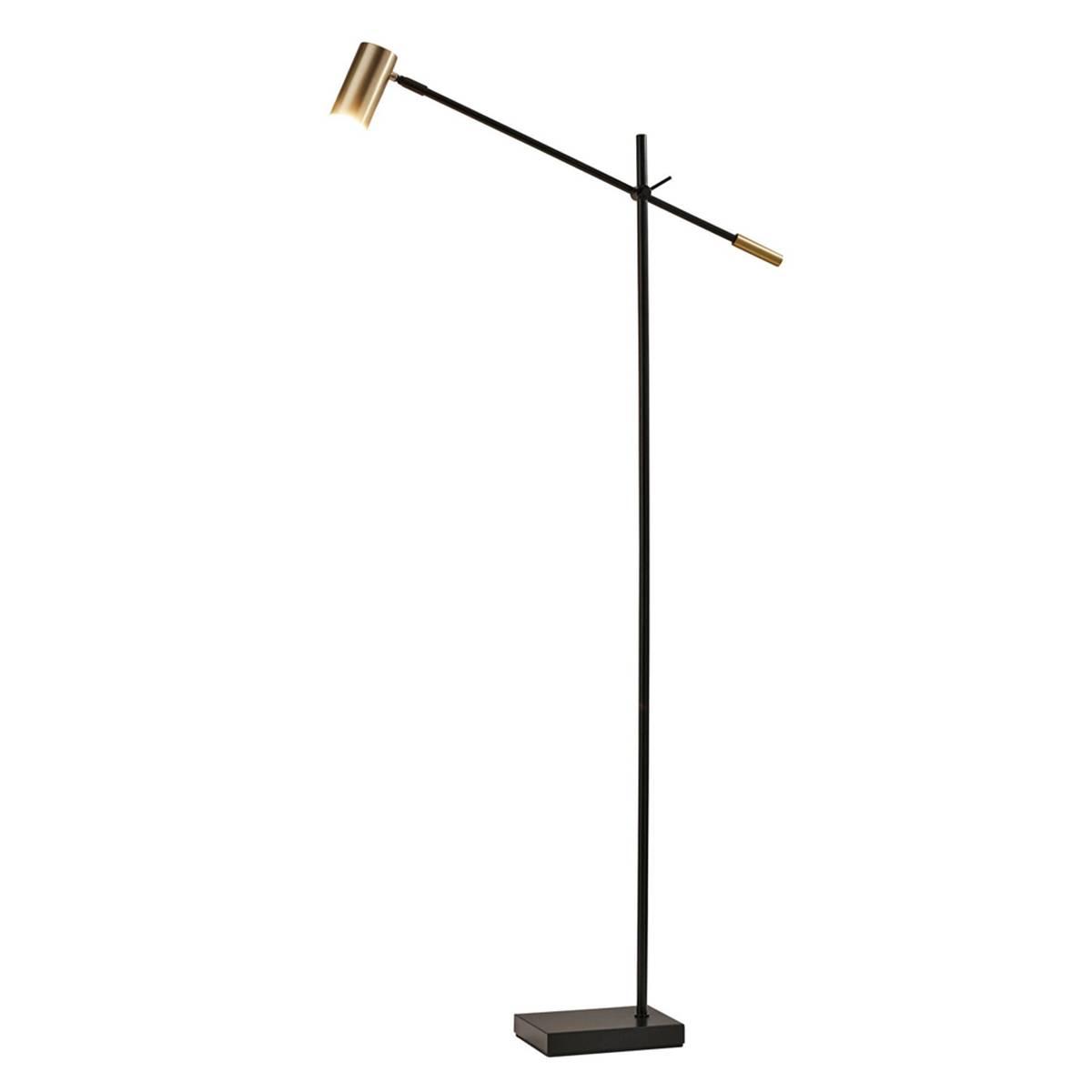 Adesso Collette LED Black Floor Lamp