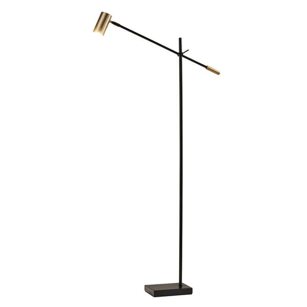 Adesso Collette LED Black Floor Lamp