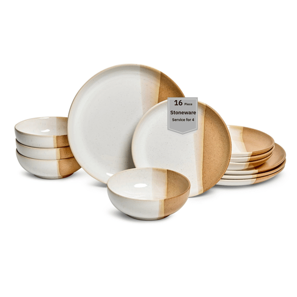 Sango Phoebe 12pc. Caramel Round Dinnerware Set - image 