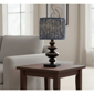 Adesso Samira Table Lamp with Soft Pleated Blue Fabric Shade - image 3
