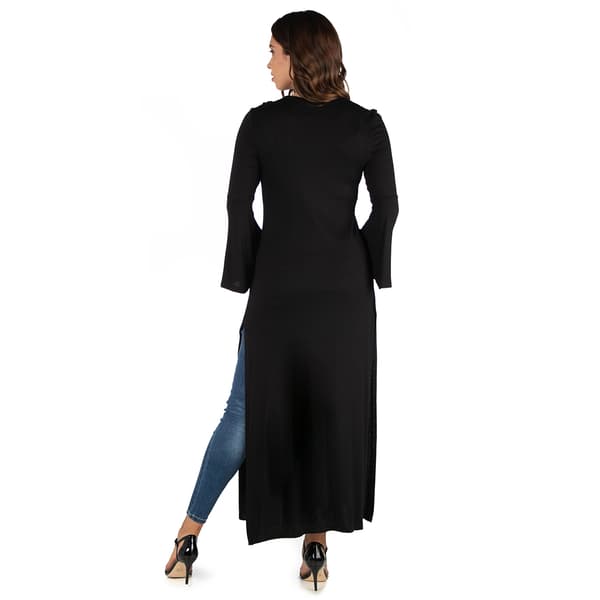 Womens 24/7 Comfort Apparel Maxi Maternity Duster Cardigan