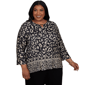 Plus Size Alfred Dunner Travel Advisory 3/4 Sleeve Leopard Blouse - image 1
