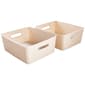 Heritage 2pc. Moonbeam Medium Ribbed Bins - image 1
