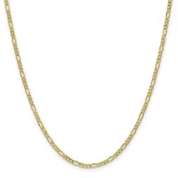 Gold Classics(tm) 10kt. 2.5mm 18in. Semi-Solid Figaro Chain