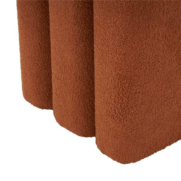 9th & Pike® Contemporary Copper Polyester Ottoman