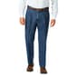 Haggar Men's Big & Tall Classic Fit Pleat Front Denim Pants - image 1