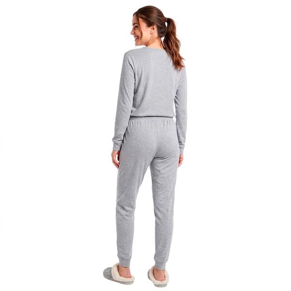 Womens Poppy & Clay Long Sleeve Diamond Pointelle Pajama Set