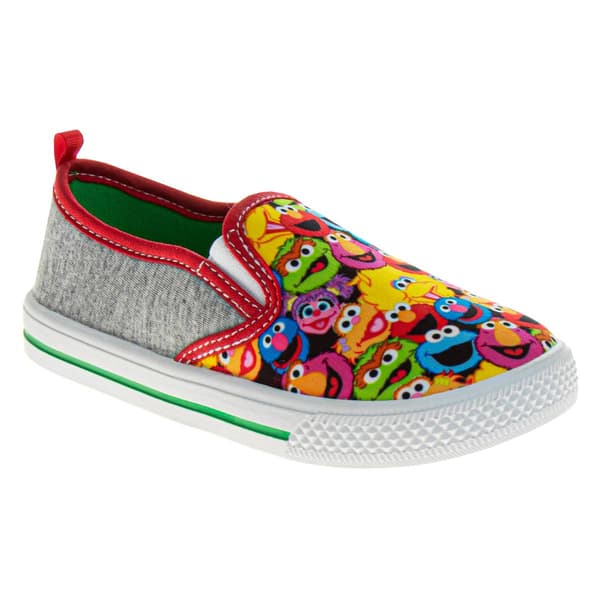 Little Kid Sesame Street All Your Friends Canvas Fashion Sneakers - image 