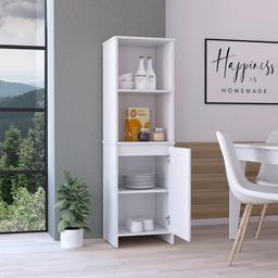 FM FURNITURE Danforth White Pantry Cabinet