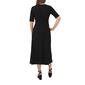 Womens MSK Short Sleeve Crisscross Front Solid Wrap Dress - image 2