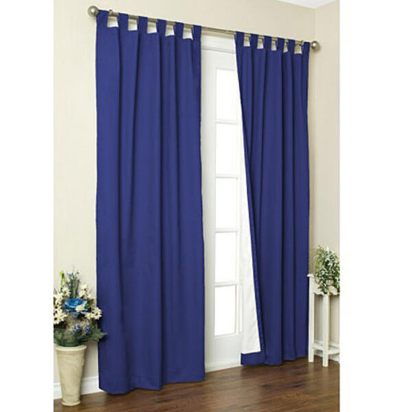 Weathermate Insulated Tab Curtain Pair - Navy - image 