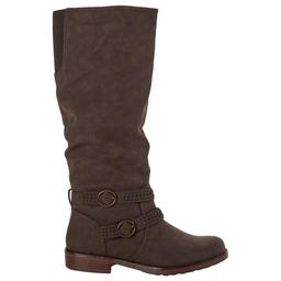 Womens XOXO Martin Boots - Dark Brown