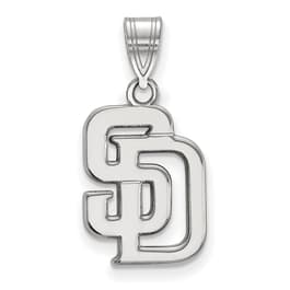 San Diego Padres Women's Small Logo Sterling Silver Pendant Necklace