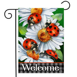 Briarwood Lane Ladybugs & Daisies Garden Flag