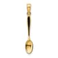 Unisex Gold Classics&#40;tm&#41; 14kt Gold 3D Black Enamel Table Spoon Charm - image 1