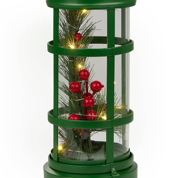 Alpine LED Metal and Glass Lantern