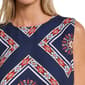 Womens Halston Sleeveless Geometric Scarf Blouse - image 4