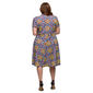 Plus Size 24/7 Comfort Apparel Floral Short Sleeve Wrap Dress - image 3