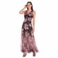 Womens R&M Richards Sleeveless Ombre Floral Crinkle Evening Gown - image 3