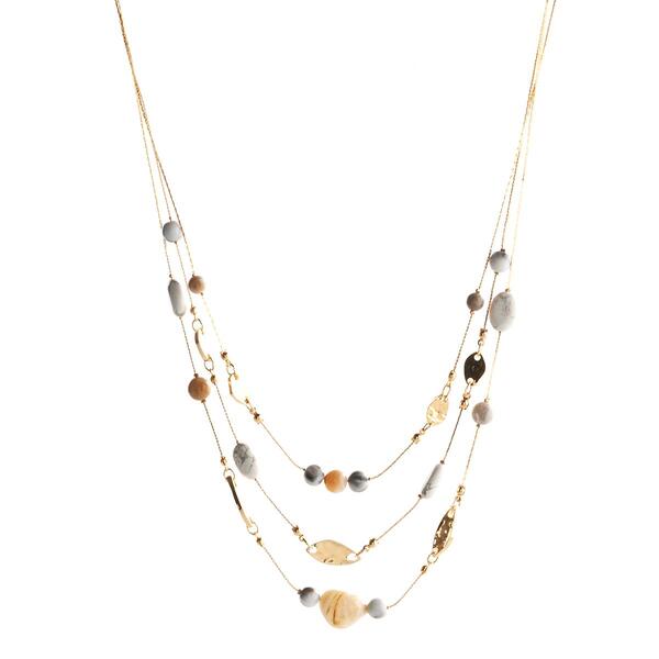 Ashley Cooper&#40;tm&#41; Three Row Layered Bead Necklace - image 