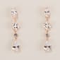 Rosa Rhinestones CZ Linear Drop Earrings - image 1
