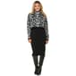 Womens Nina Leonard Long Sleeve Leopard Cowl Sweater Dress - image 1