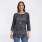 Womens Emily Daniels Geometric Button Shoulder Blouse - image 1